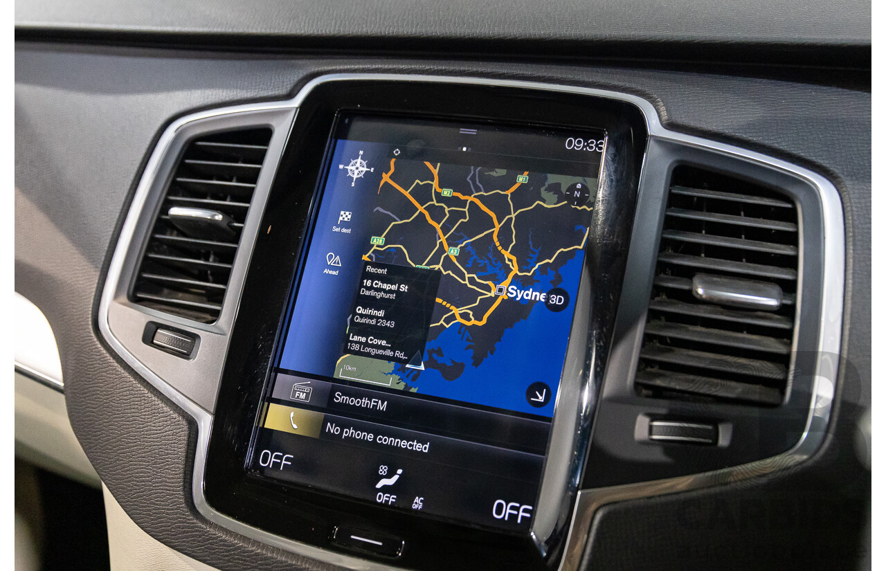 07/2019 Volvo XC90 D5 Momentum (AWD) 256 MY20 4d Wagon Magic Blue Metallic Turbo Diesel 2.0L