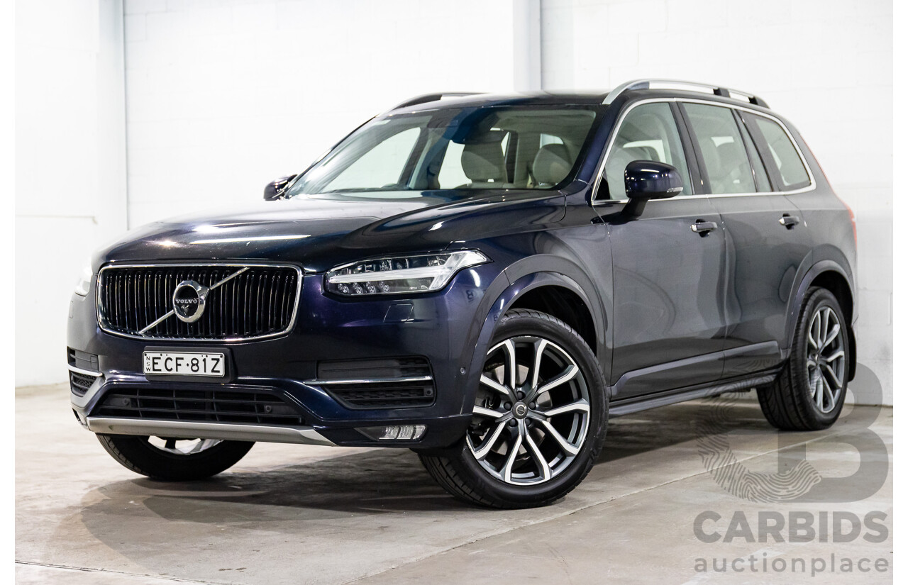 07/2019 Volvo XC90 D5 Momentum (AWD) 256 MY20 4d Wagon Magic Blue Metallic Turbo Diesel 2.0L