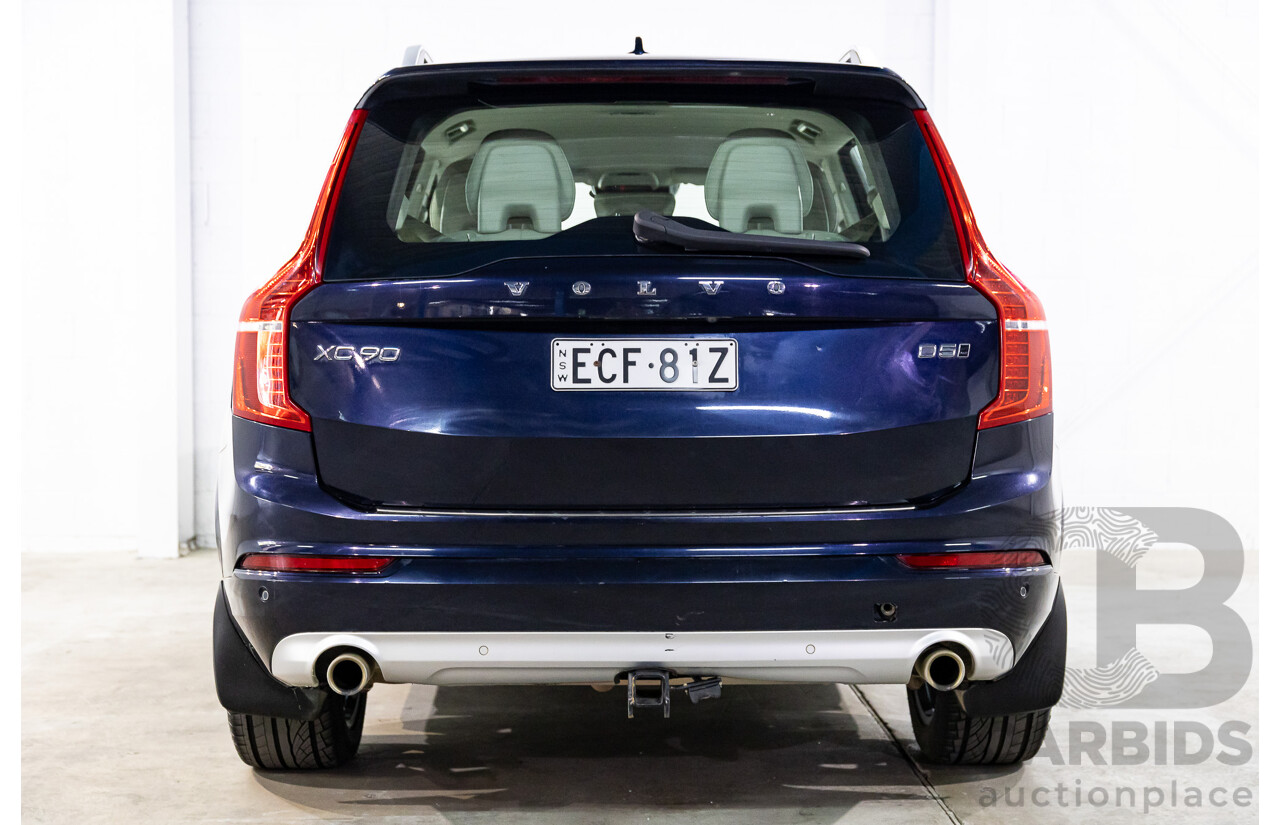 07/2019 Volvo XC90 D5 Momentum (AWD) 256 MY20 4d Wagon Magic Blue Metallic Turbo Diesel 2.0L