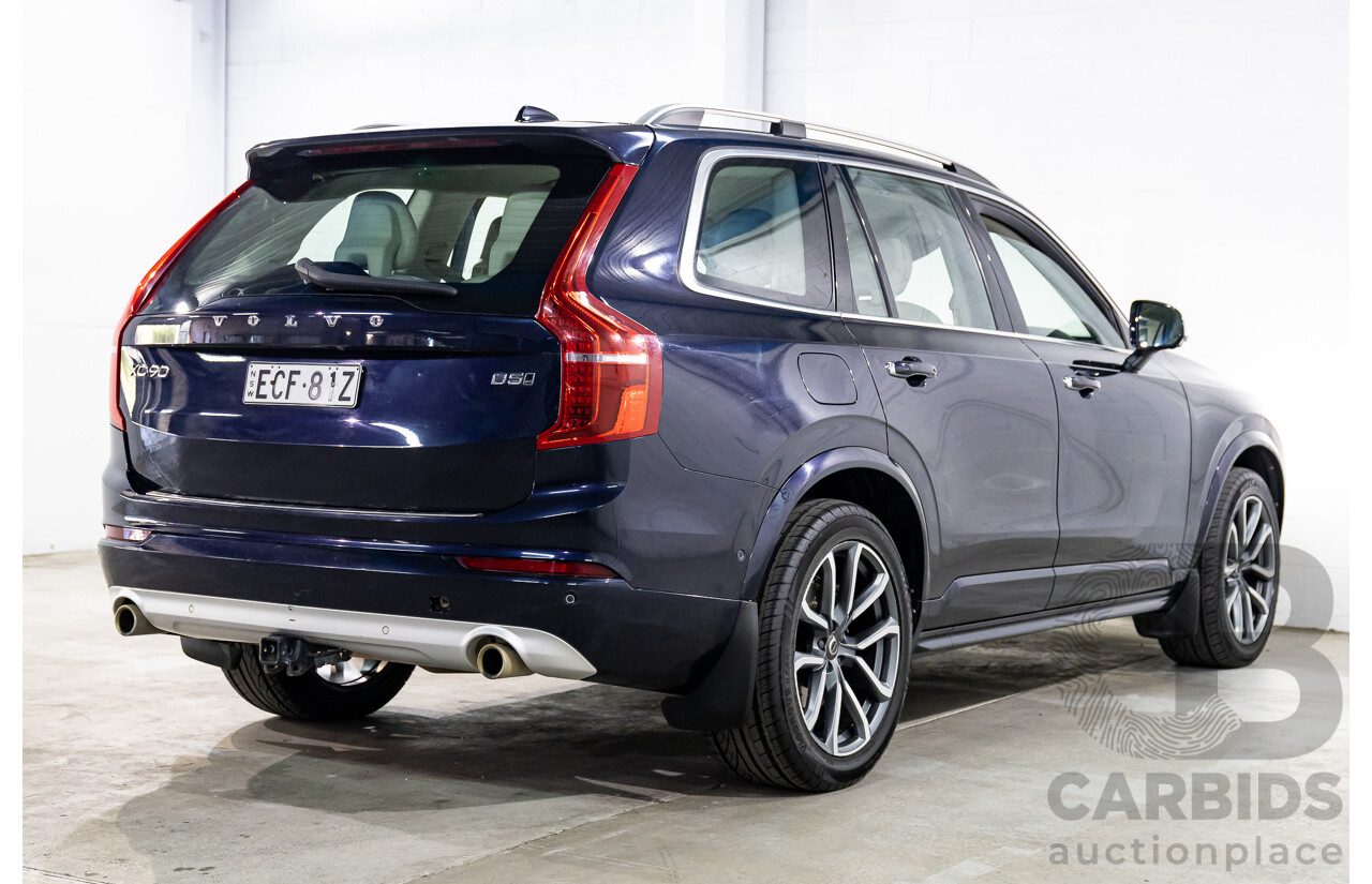 07/2019 Volvo XC90 D5 Momentum (AWD) 256 MY20 4d Wagon Magic Blue Metallic Turbo Diesel 2.0L