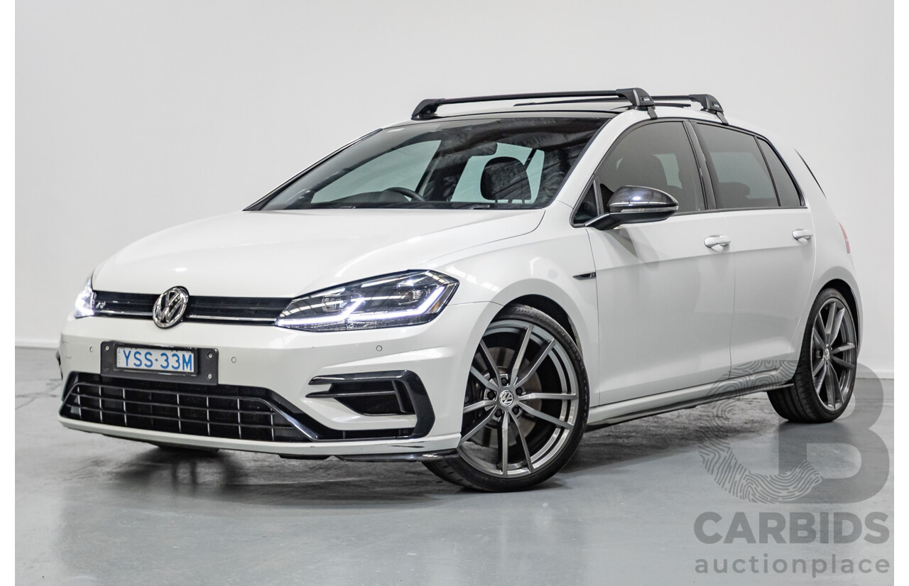 1/2018 Volkswagen Golf R Wolfsburg Edition (AWD) AU MY7.5 5D Hatchback Oryx White Pearl Turbo 2.0L