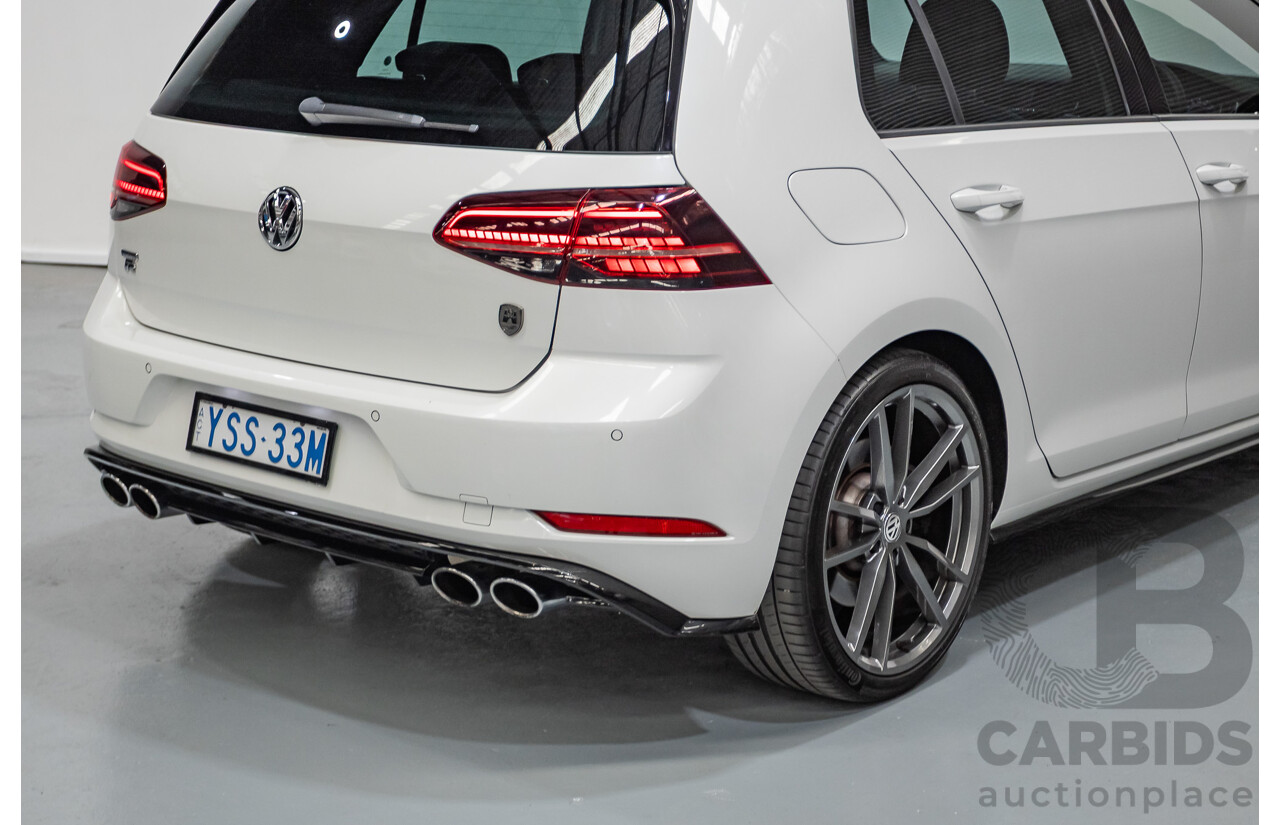 1/2018 Volkswagen Golf R Wolfsburg Edition (AWD) AU MY7.5 5D Hatchback Oryx White Pearl Turbo 2.0L