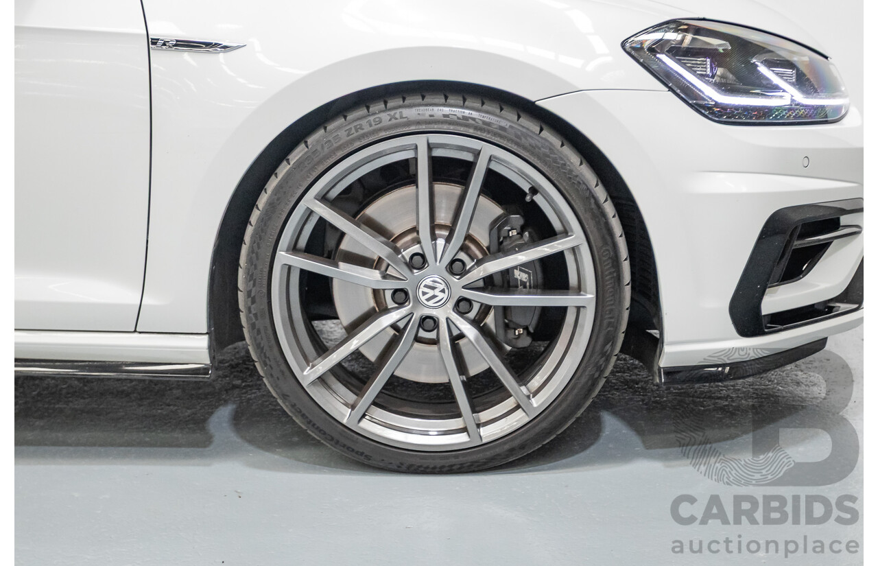 1/2018 Volkswagen Golf R Wolfsburg Edition (AWD) AU MY7.5 5D Hatchback Oryx White Pearl Turbo 2.0L