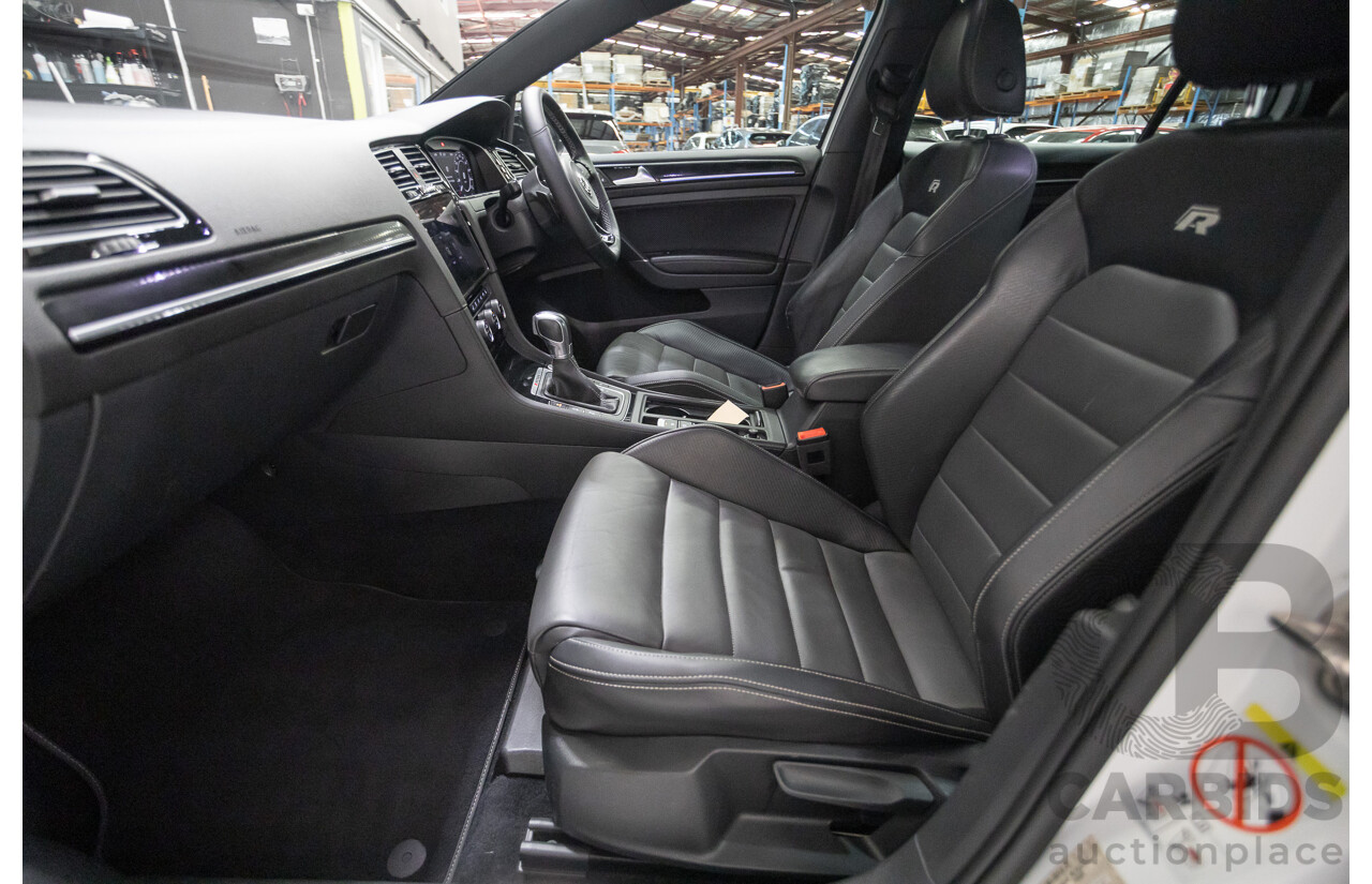 1/2018 Volkswagen Golf R Wolfsburg Edition (AWD) AU MY7.5 5D Hatchback Oryx White Pearl Turbo 2.0L