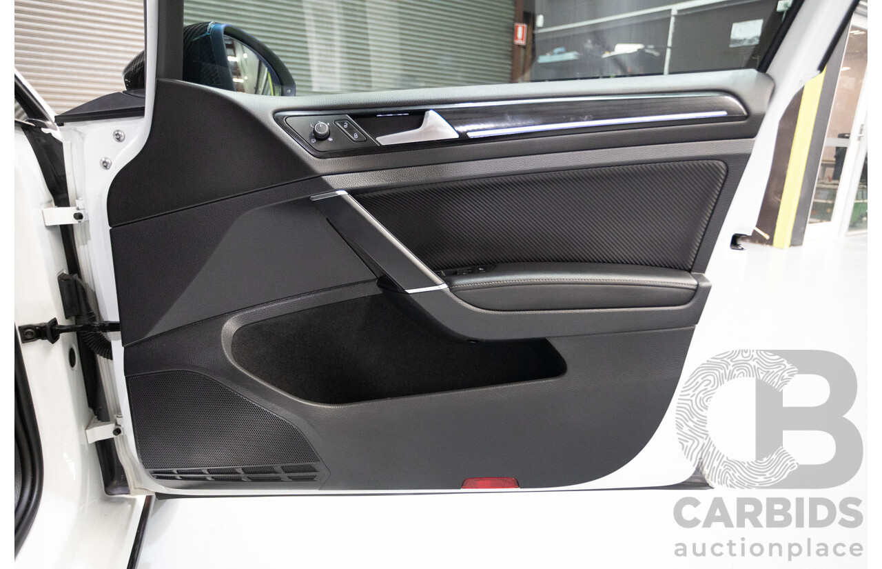 1/2018 Volkswagen Golf R Wolfsburg Edition (AWD) AU MY7.5 5D Hatchback Oryx White Pearl Turbo 2.0L