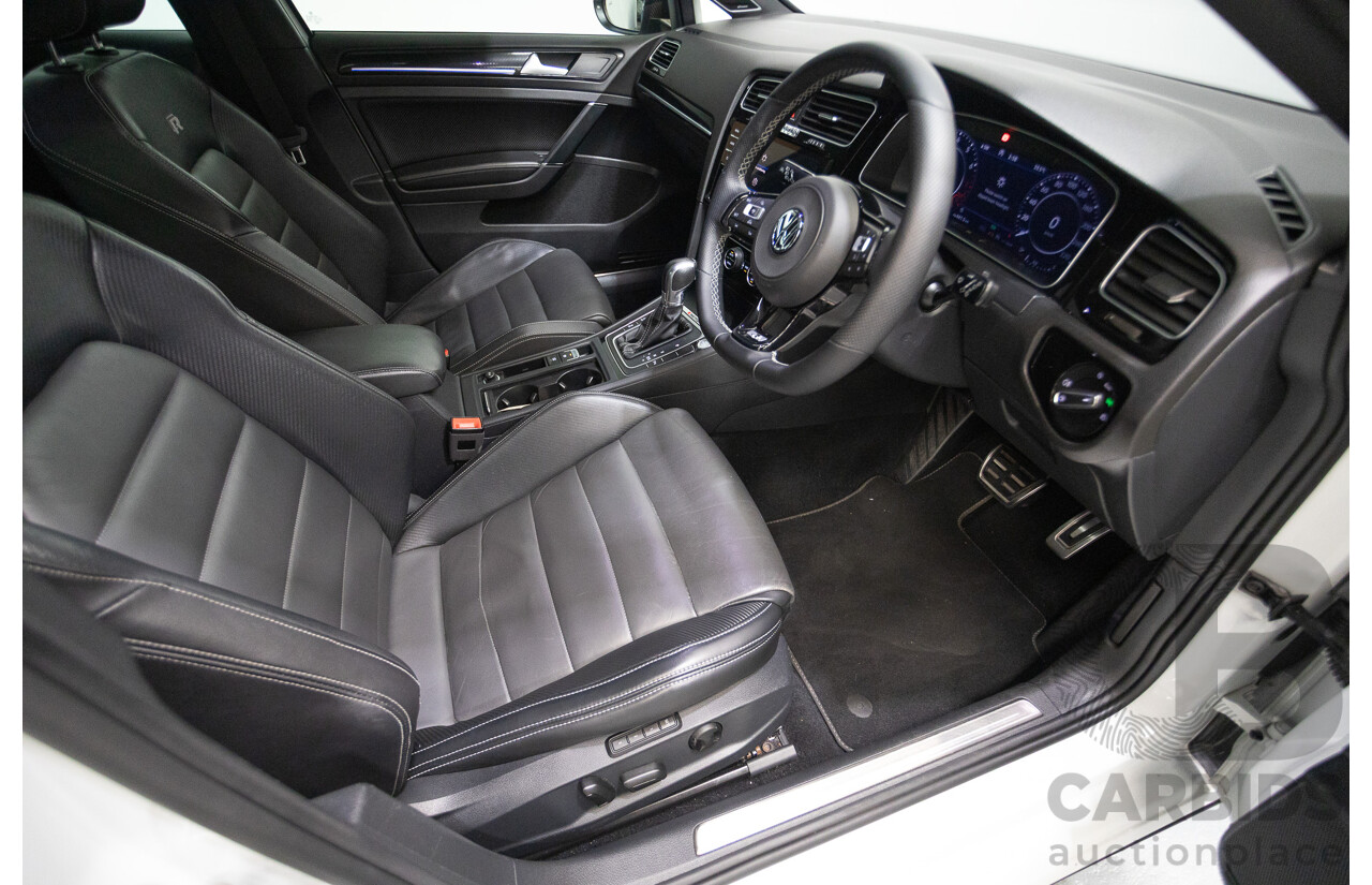 1/2018 Volkswagen Golf R Wolfsburg Edition (AWD) AU MY7.5 5D Hatchback Oryx White Pearl Turbo 2.0L