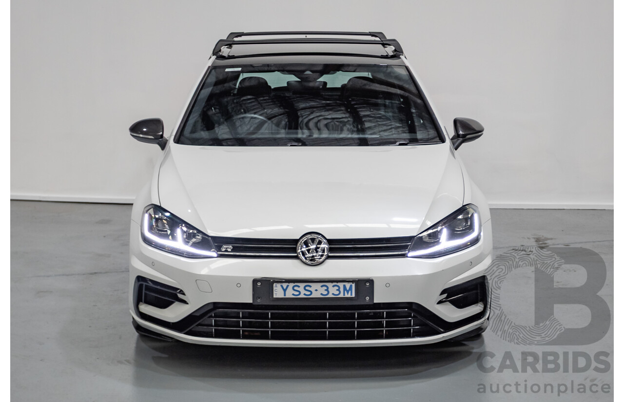 1/2018 Volkswagen Golf R Wolfsburg Edition (AWD) AU MY7.5 5D Hatchback Oryx White Pearl Turbo 2.0L