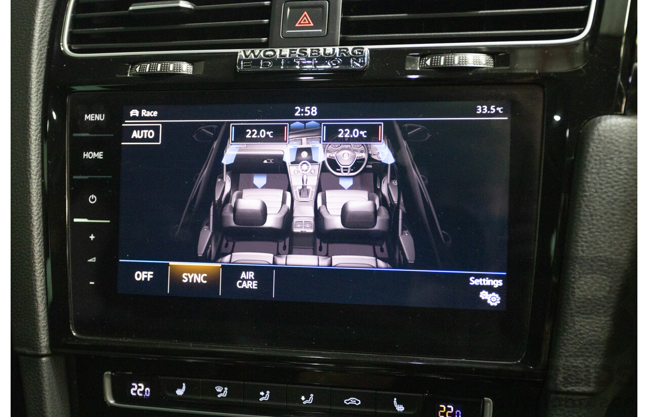 1/2018 Volkswagen Golf R Wolfsburg Edition (AWD) AU MY7.5 5D Hatchback Oryx White Pearl Turbo 2.0L