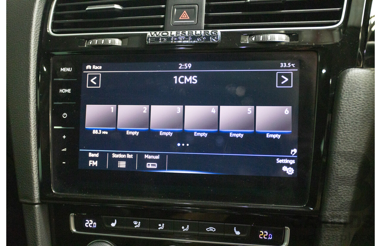 1/2018 Volkswagen Golf R Wolfsburg Edition (AWD) AU MY7.5 5D Hatchback Oryx White Pearl Turbo 2.0L