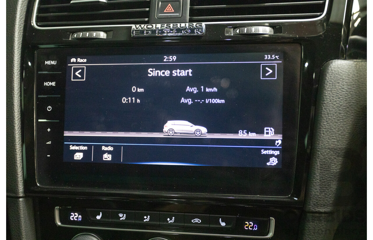 1/2018 Volkswagen Golf R Wolfsburg Edition (AWD) AU MY7.5 5D Hatchback Oryx White Pearl Turbo 2.0L