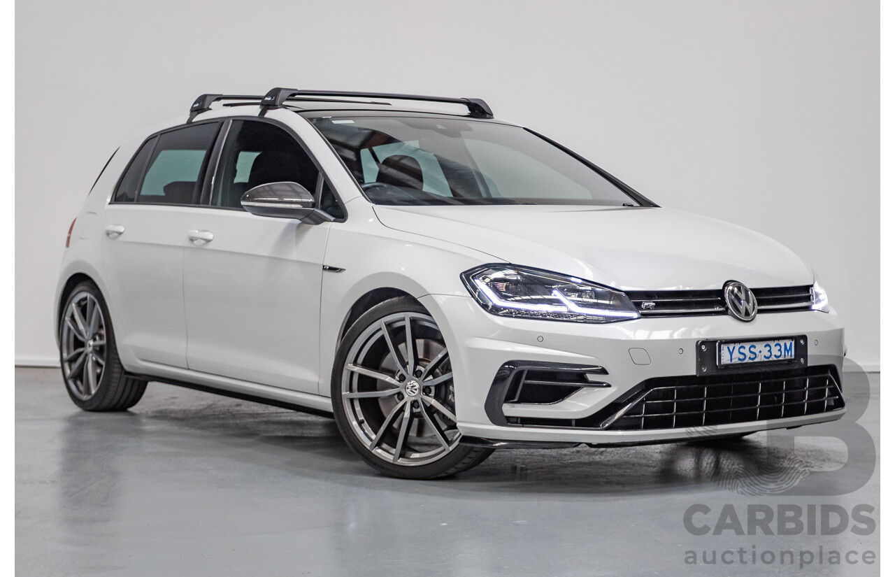 1/2018 Volkswagen Golf R Wolfsburg Edition (AWD) AU MY7.5 5D Hatchback Oryx White Pearl Turbo 2.0L