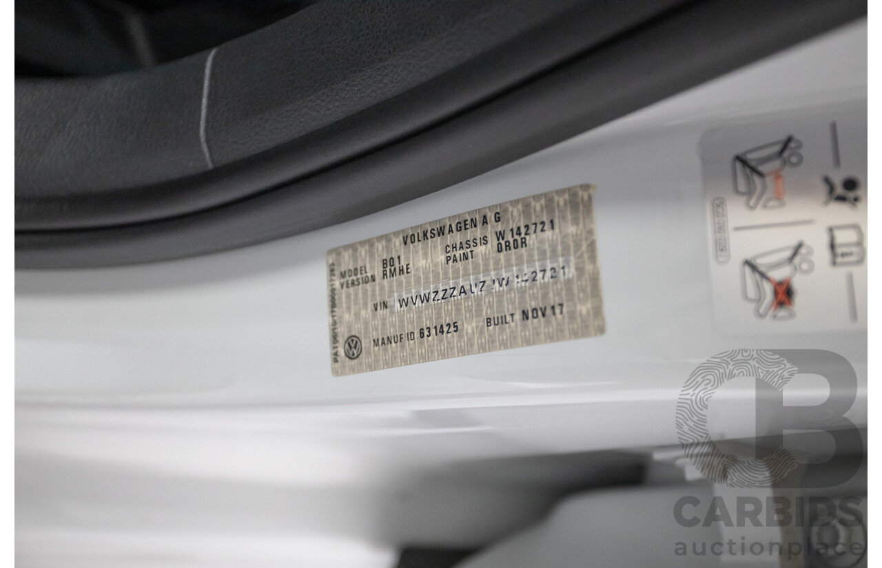 1/2018 Volkswagen Golf R Wolfsburg Edition (AWD) AU MY7.5 5D Hatchback Oryx White Pearl Turbo 2.0L