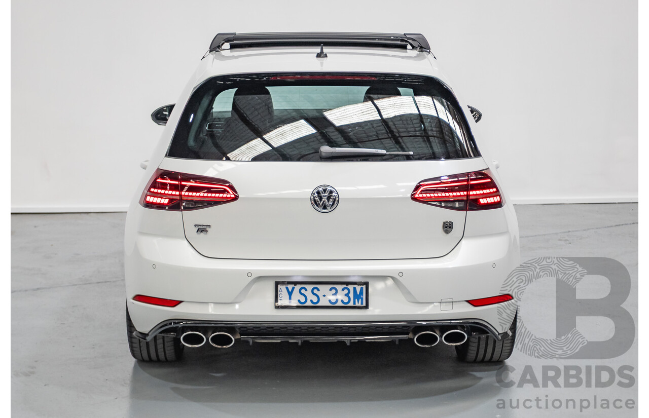 1/2018 Volkswagen Golf R Wolfsburg Edition (AWD) AU MY7.5 5D Hatchback Oryx White Pearl Turbo 2.0L