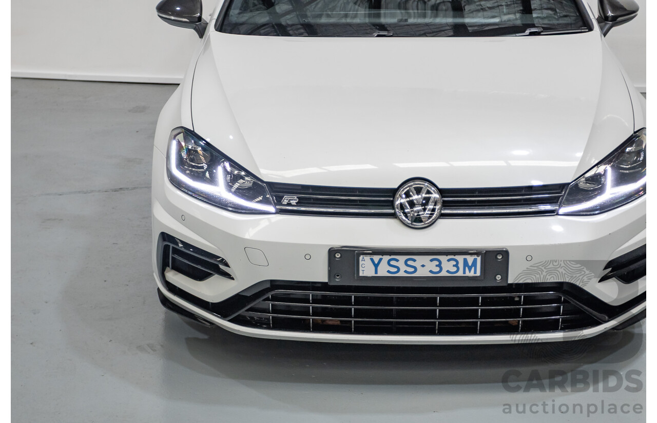 1/2018 Volkswagen Golf R Wolfsburg Edition (AWD) AU MY7.5 5D Hatchback Oryx White Pearl Turbo 2.0L