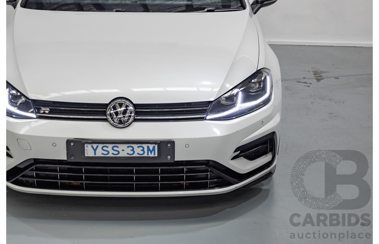 1/2018 Volkswagen Golf R Wolfsburg Edition (AWD) AU MY7.5 5D Hatchback Oryx White Pearl Turbo 2.0L