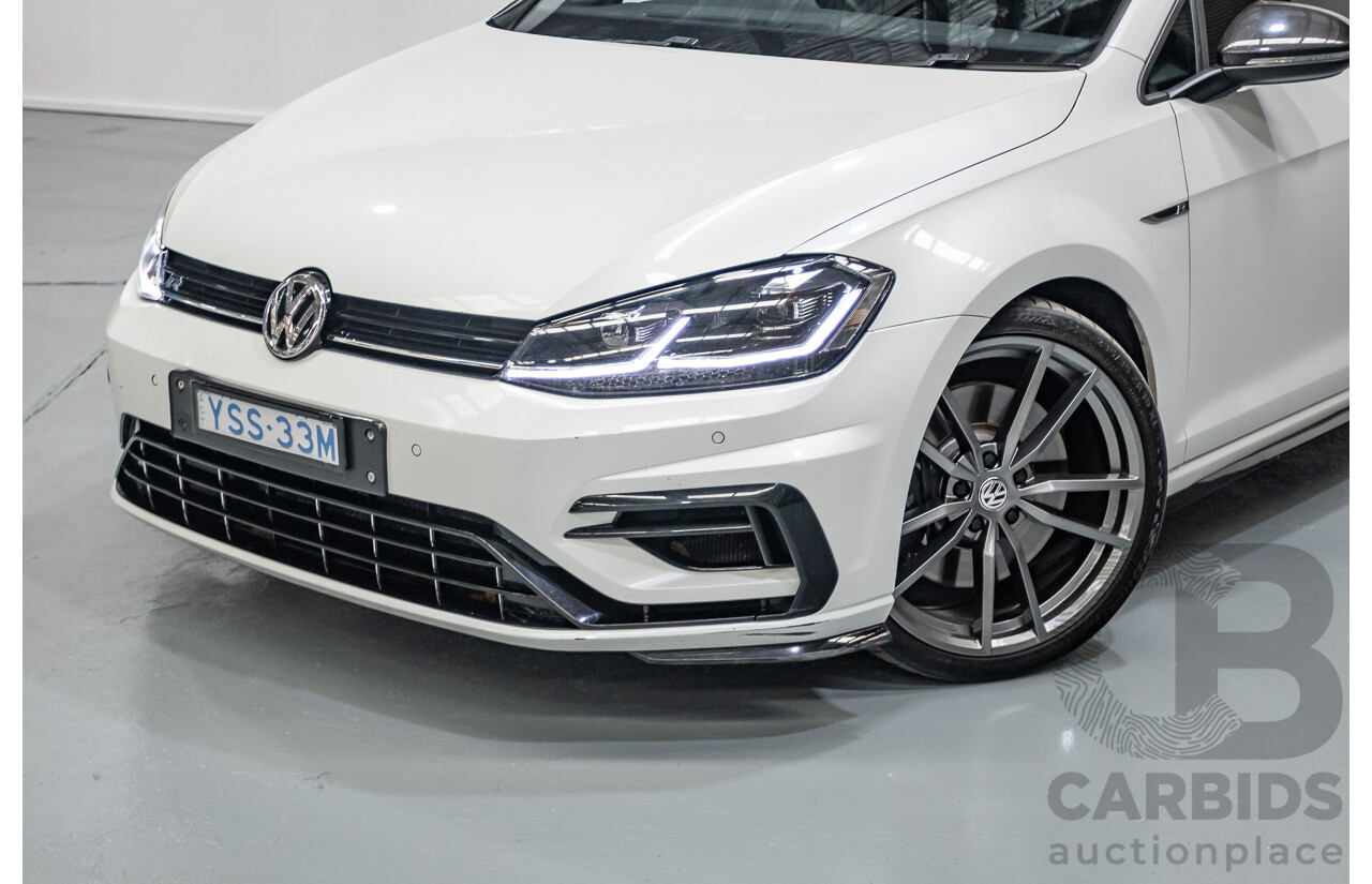 1/2018 Volkswagen Golf R Wolfsburg Edition (AWD) AU MY7.5 5D Hatchback Oryx White Pearl Turbo 2.0L