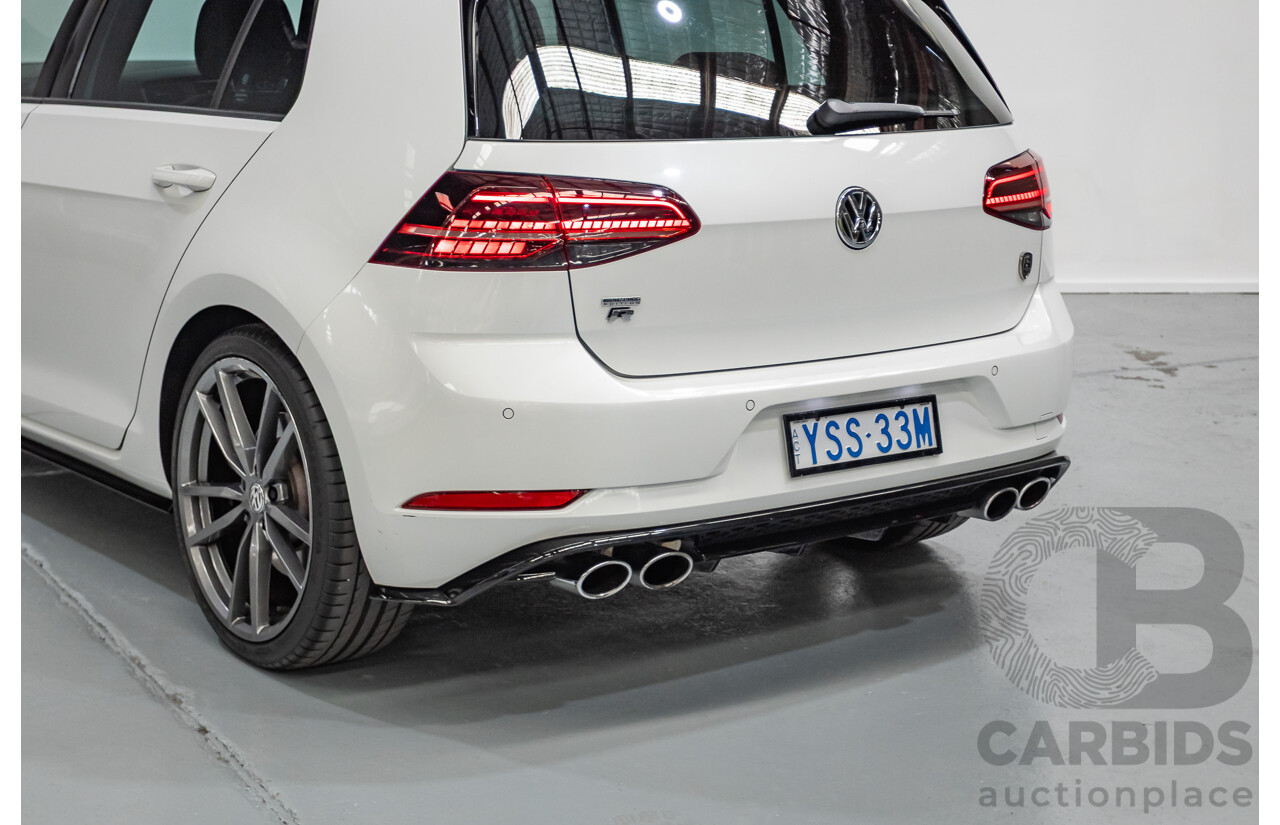 1/2018 Volkswagen Golf R Wolfsburg Edition (AWD) AU MY7.5 5D Hatchback Oryx White Pearl Turbo 2.0L