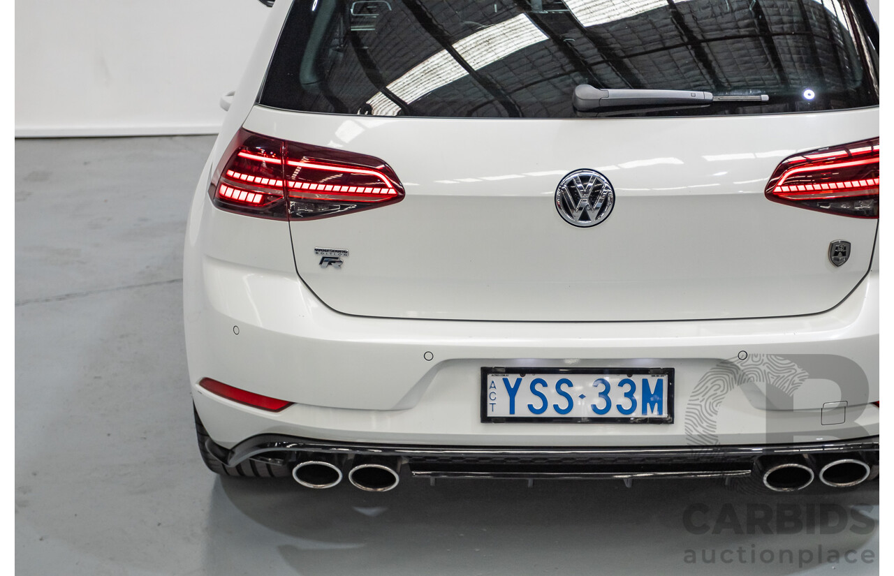 1/2018 Volkswagen Golf R Wolfsburg Edition (AWD) AU MY7.5 5D Hatchback Oryx White Pearl Turbo 2.0L