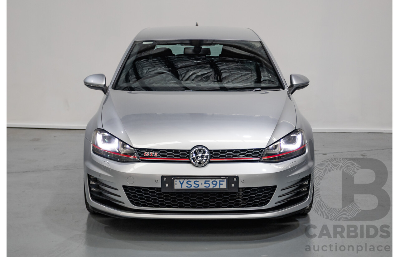 7/2016 Volkswagen Golf GTI Performance AU MY16 5D Hatchback Reflex Silver Metallic Turbo 2.0L