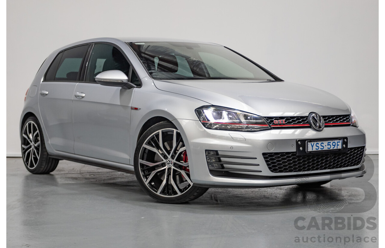7/2016 Volkswagen Golf GTI Performance AU MY16 5D Hatchback Reflex Silver Metallic Turbo 2.0L