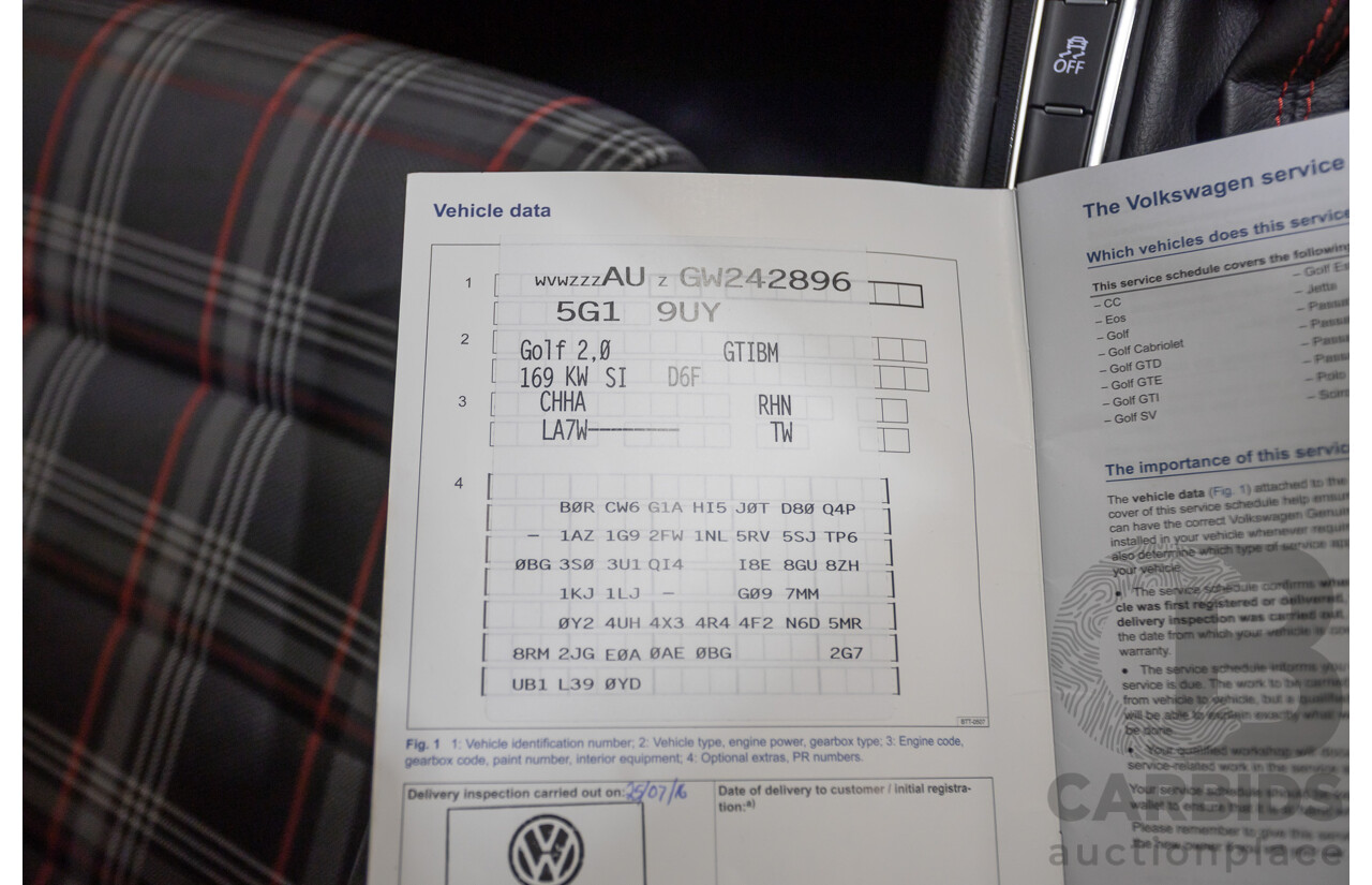 7/2016 Volkswagen Golf GTI Performance AU MY16 5D Hatchback Reflex Silver Metallic Turbo 2.0L