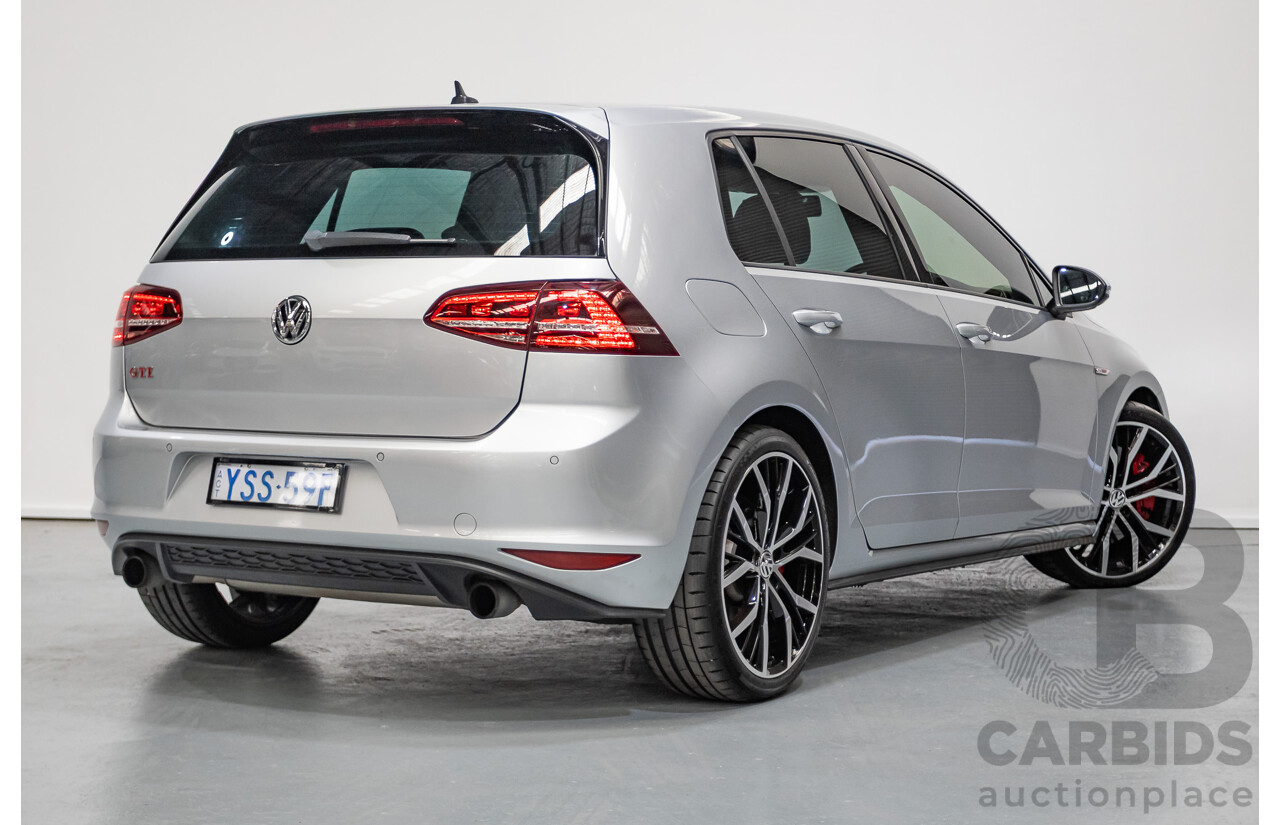 7/2016 Volkswagen Golf GTI Performance AU MY16 5D Hatchback Reflex Silver Metallic Turbo 2.0L