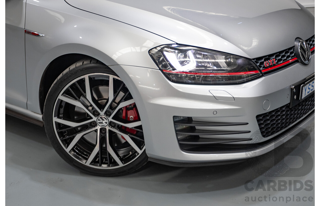 7/2016 Volkswagen Golf GTI Performance AU MY16 5D Hatchback Reflex Silver Metallic Turbo 2.0L