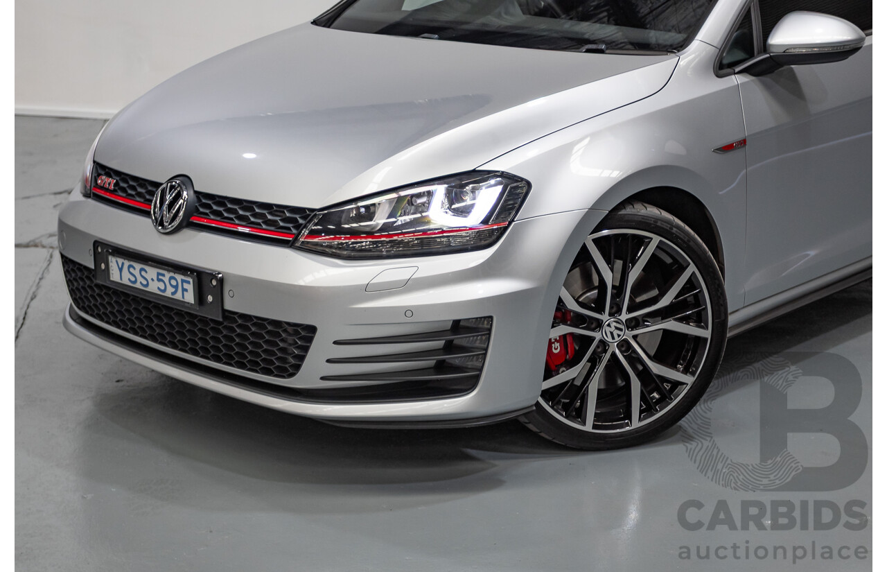 7/2016 Volkswagen Golf GTI Performance AU MY16 5D Hatchback Reflex Silver Metallic Turbo 2.0L