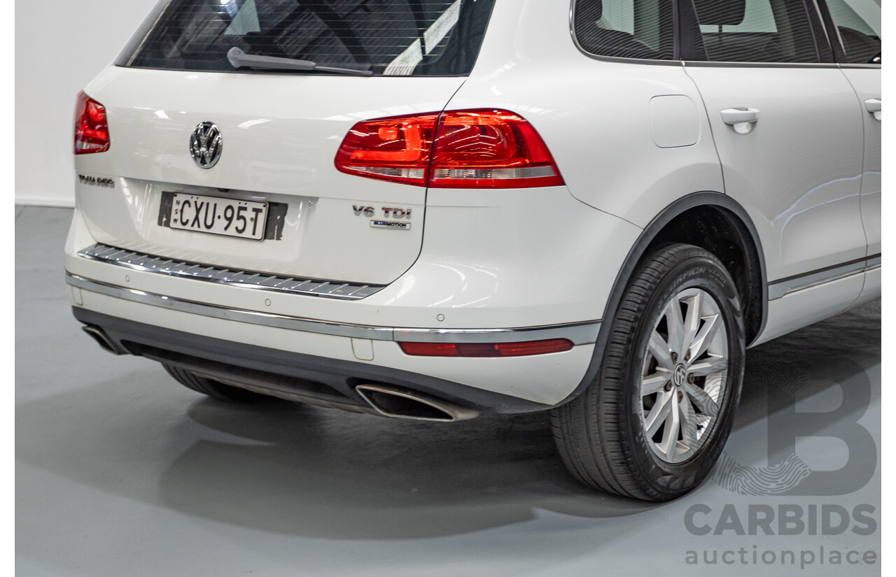 1/2015 Volkswagen Touareg V6 TDI (AWD) 7P MY15 4D Wagon Pure White Turbo Diesel 3.0L