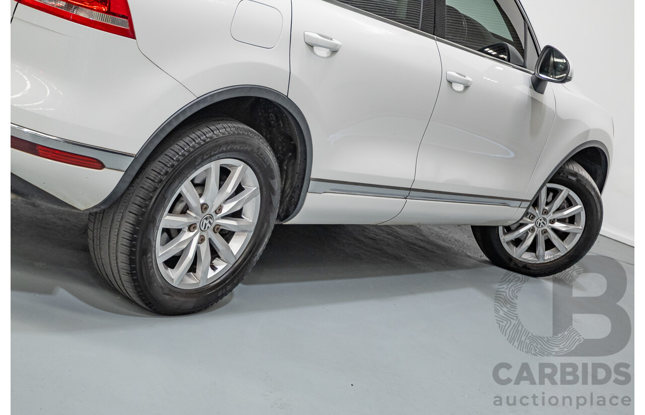 1/2015 Volkswagen Touareg V6 TDI (AWD) 7P MY15 4D Wagon Pure White Turbo Diesel 3.0L