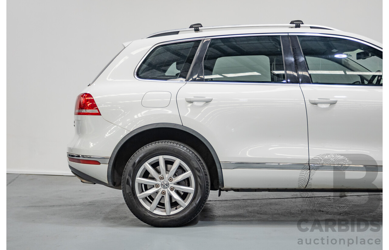 1/2015 Volkswagen Touareg V6 TDI (AWD) 7P MY15 4D Wagon Pure White Turbo Diesel 3.0L