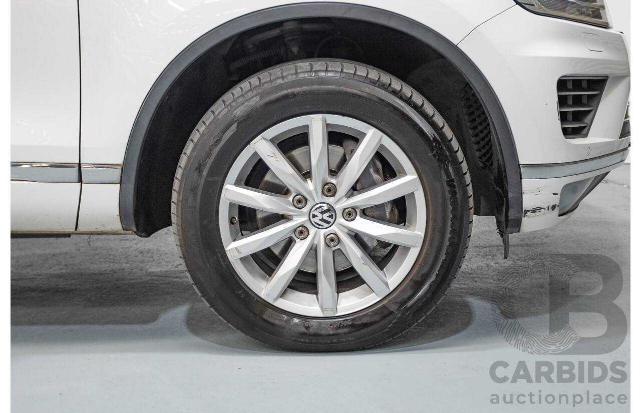 1/2015 Volkswagen Touareg V6 TDI (AWD) 7P MY15 4D Wagon Pure White Turbo Diesel 3.0L