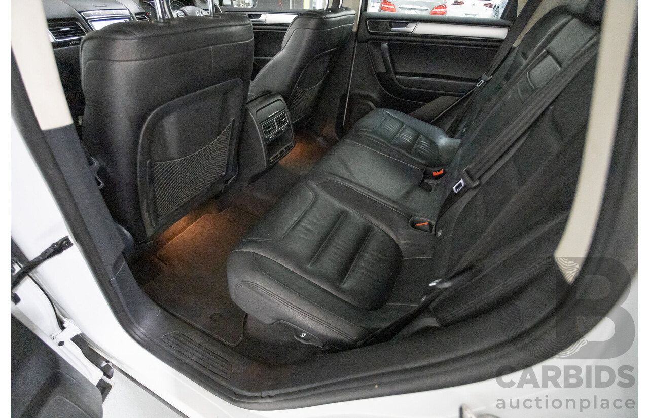 1/2015 Volkswagen Touareg V6 TDI (AWD) 7P MY15 4D Wagon Pure White Turbo Diesel 3.0L