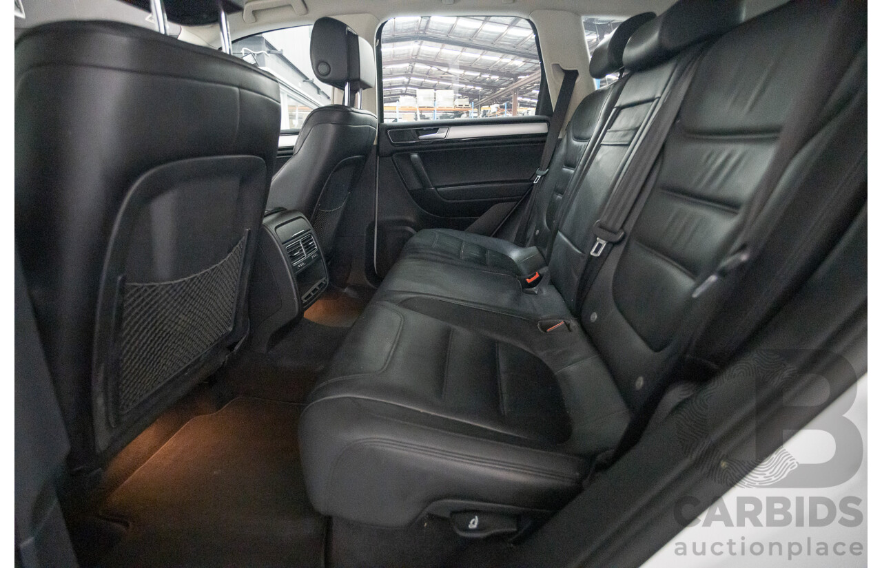 1/2015 Volkswagen Touareg V6 TDI (AWD) 7P MY15 4D Wagon Pure White Turbo Diesel 3.0L