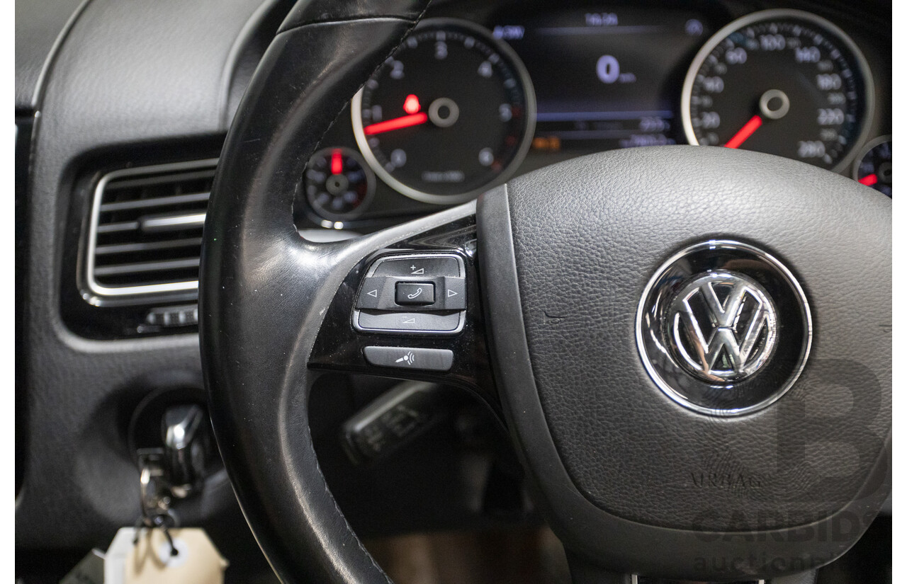 1/2015 Volkswagen Touareg V6 TDI (AWD) 7P MY15 4D Wagon Pure White Turbo Diesel 3.0L
