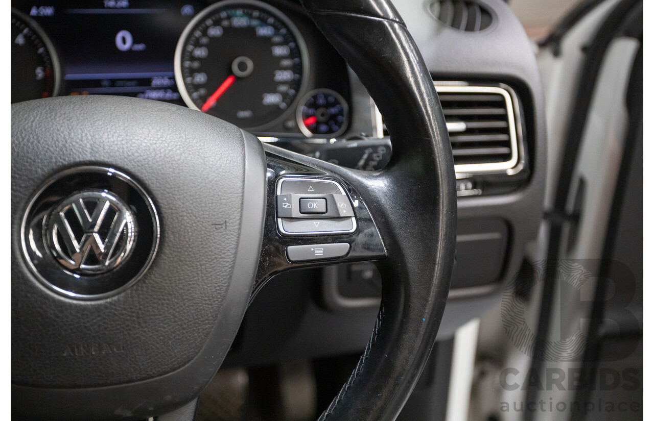 1/2015 Volkswagen Touareg V6 TDI (AWD) 7P MY15 4D Wagon Pure White Turbo Diesel 3.0L