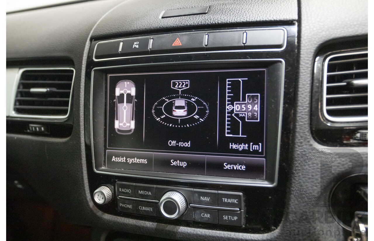 1/2015 Volkswagen Touareg V6 TDI (AWD) 7P MY15 4D Wagon Pure White Turbo Diesel 3.0L