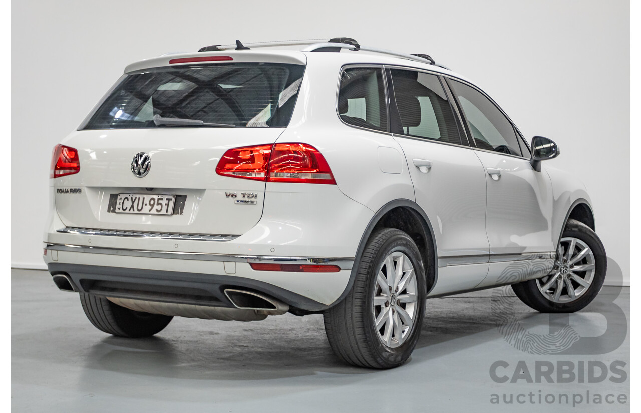 1/2015 Volkswagen Touareg V6 TDI (AWD) 7P MY15 4D Wagon Pure White Turbo Diesel 3.0L