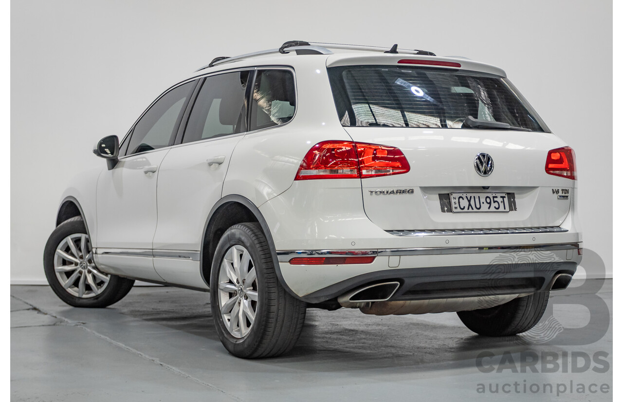 1/2015 Volkswagen Touareg V6 TDI (AWD) 7P MY15 4D Wagon Pure White Turbo Diesel 3.0L