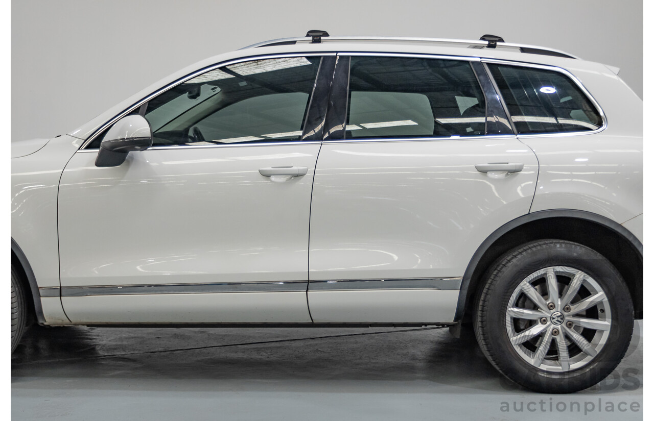 1/2015 Volkswagen Touareg V6 TDI (AWD) 7P MY15 4D Wagon Pure White Turbo Diesel 3.0L