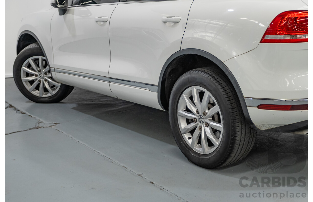 1/2015 Volkswagen Touareg V6 TDI (AWD) 7P MY15 4D Wagon Pure White Turbo Diesel 3.0L