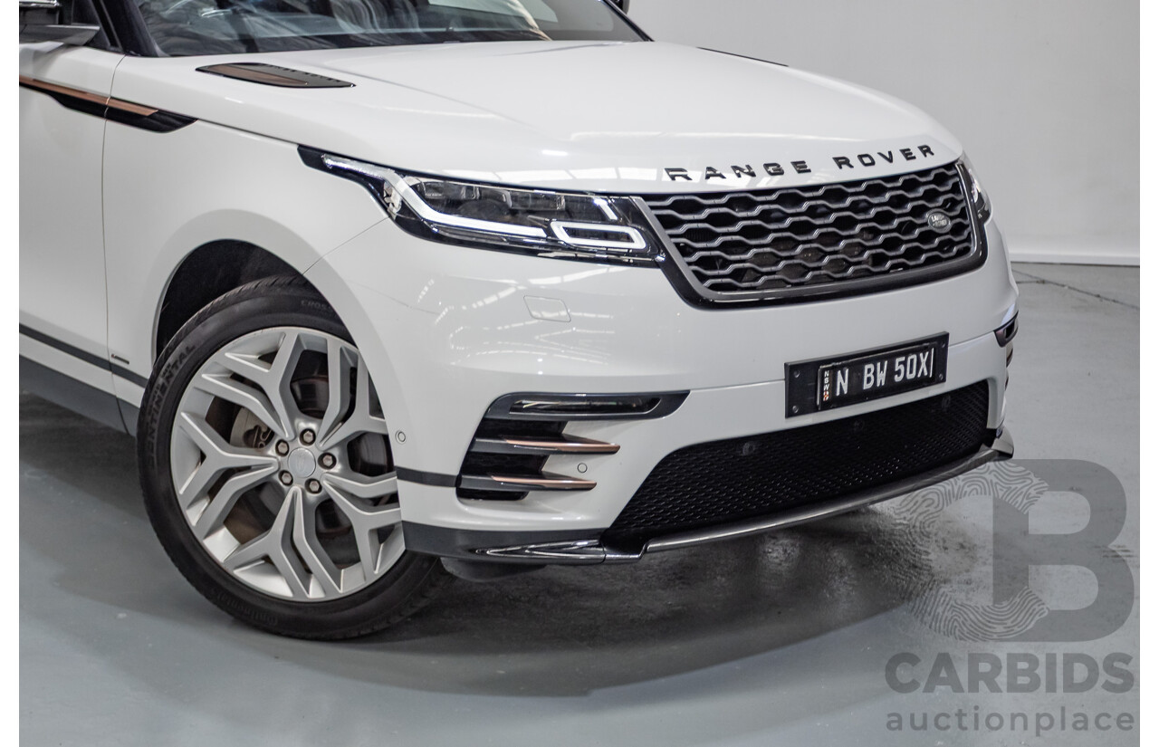 09/2017 Range Rover Velar D240 R-Dynamic SE (AWD) MY18 4D Wagon Polar White Turbo Diesel 2.0L