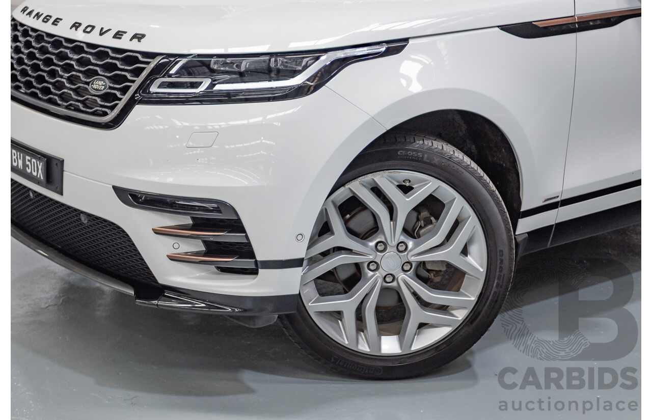09/2017 Range Rover Velar D240 R-Dynamic SE (AWD) MY18 4D Wagon Polar White Turbo Diesel 2.0L