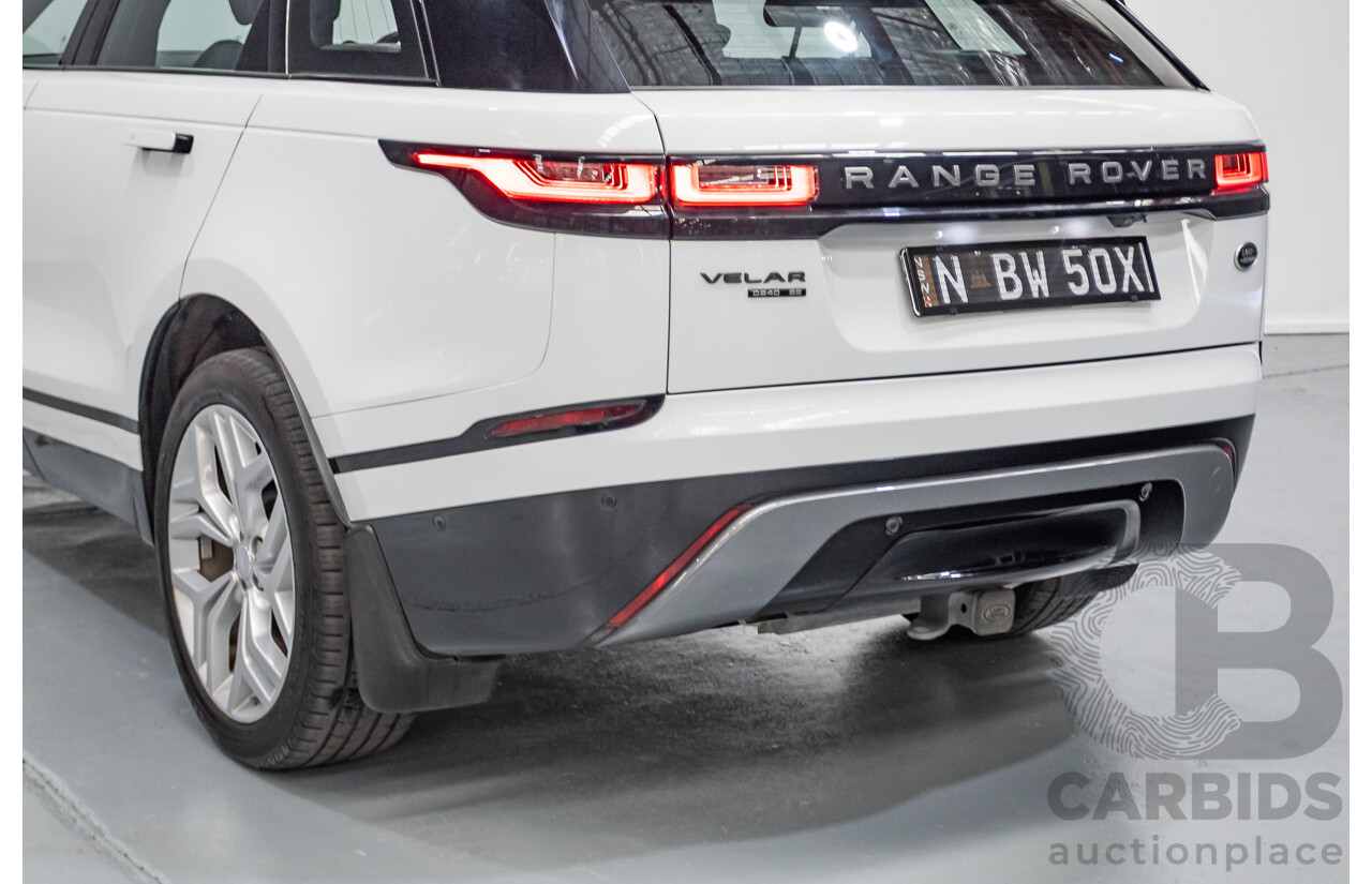 09/2017 Range Rover Velar D240 R-Dynamic SE (AWD) MY18 4D Wagon Polar White Turbo Diesel 2.0L