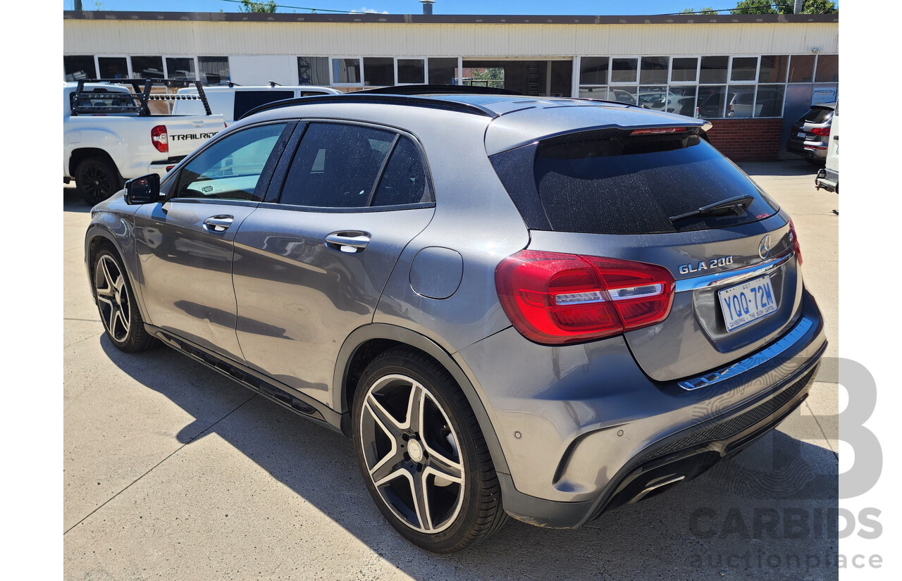7/2015 Mercedes-Benz GLA 200 CDI X156 MY15 4d Wagon Grey 2.1L