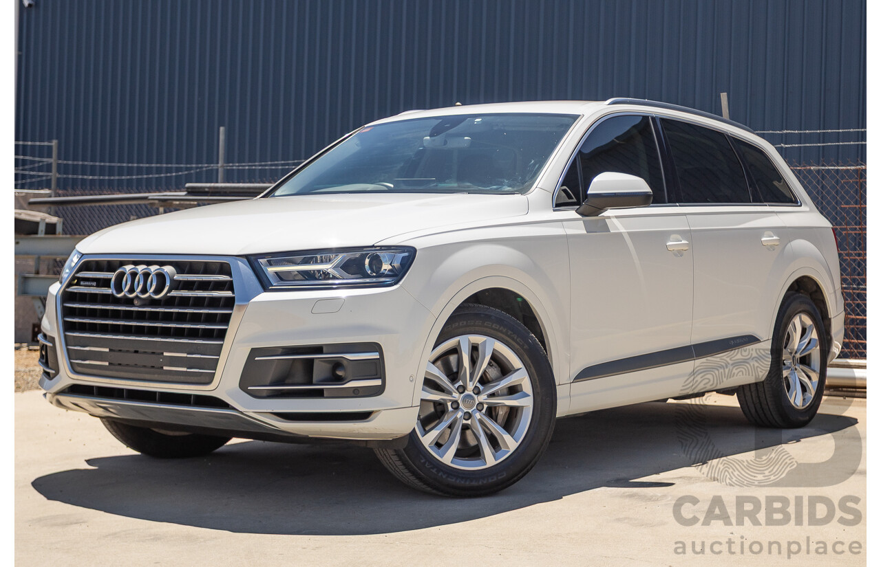 10/2015 Audi Q7 3.0 TDI Quattro (AWD) 4M 4D Wagon Pure White Turbo Diesel V6 (200kw) 3.0L - 7 seater
