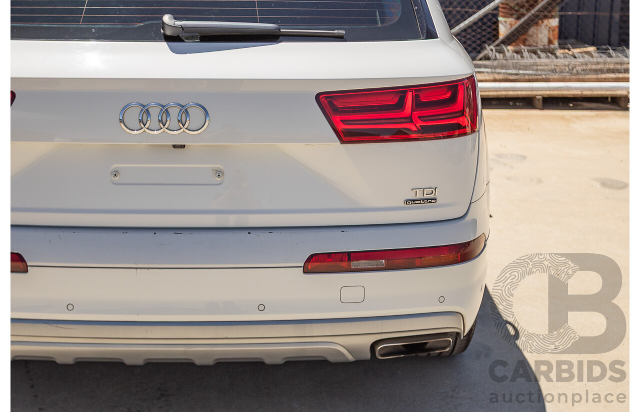 10/2015 Audi Q7 3.0 TDI Quattro (AWD) 4M 4D Wagon Pure White Turbo Diesel V6 (200kw) 3.0L - 7 seater