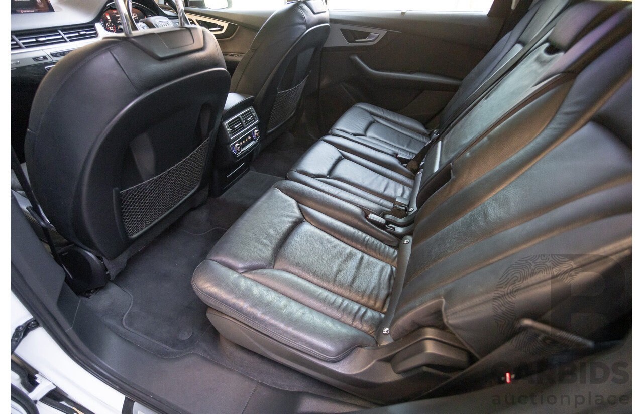 10/2015 Audi Q7 3.0 TDI Quattro (AWD) 4M 4D Wagon Pure White Turbo Diesel V6 (200kw) 3.0L - 7 seater