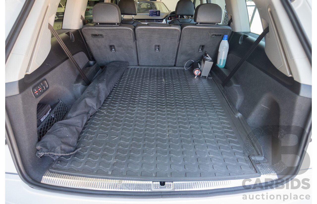 10/2015 Audi Q7 3.0 TDI Quattro (AWD) 4M 4D Wagon Pure White Turbo Diesel V6 (200kw) 3.0L - 7 seater