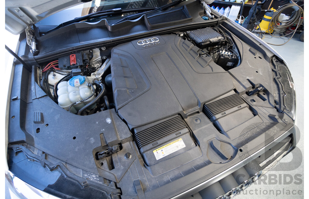 10/2015 Audi Q7 3.0 TDI Quattro (AWD) 4M 4D Wagon Pure White Turbo Diesel V6 (200kw) 3.0L - 7 seater